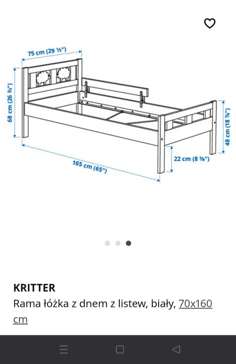 Łóżko IKEA z baldachimem