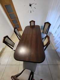 Stół krzesła zestaw rozkładany