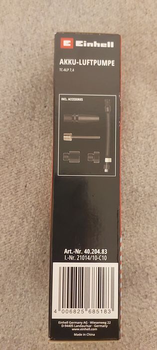 Акумуляторний компресо6р (повітряний насос) ТС -ALP 7.4 Німеччина Einh