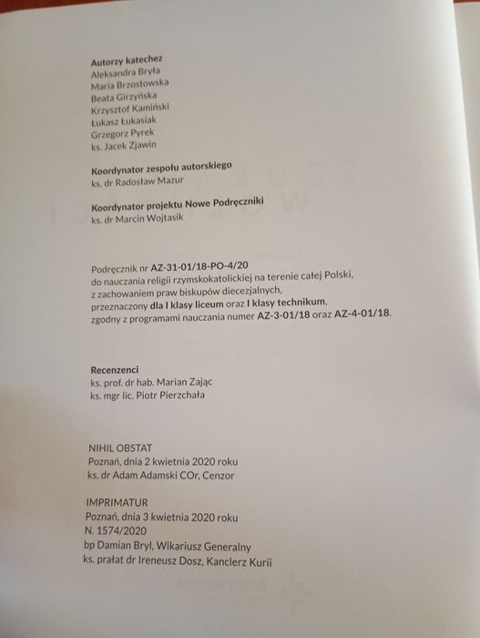 Sprzedam podręcznik religia liceum/technikum