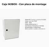 Caixa INJBOX - Com placa de montagem