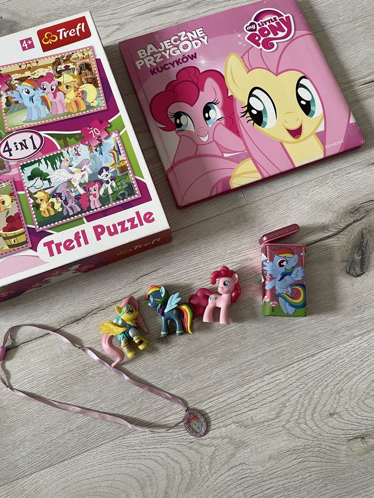 Puzzle + książka  My little pony