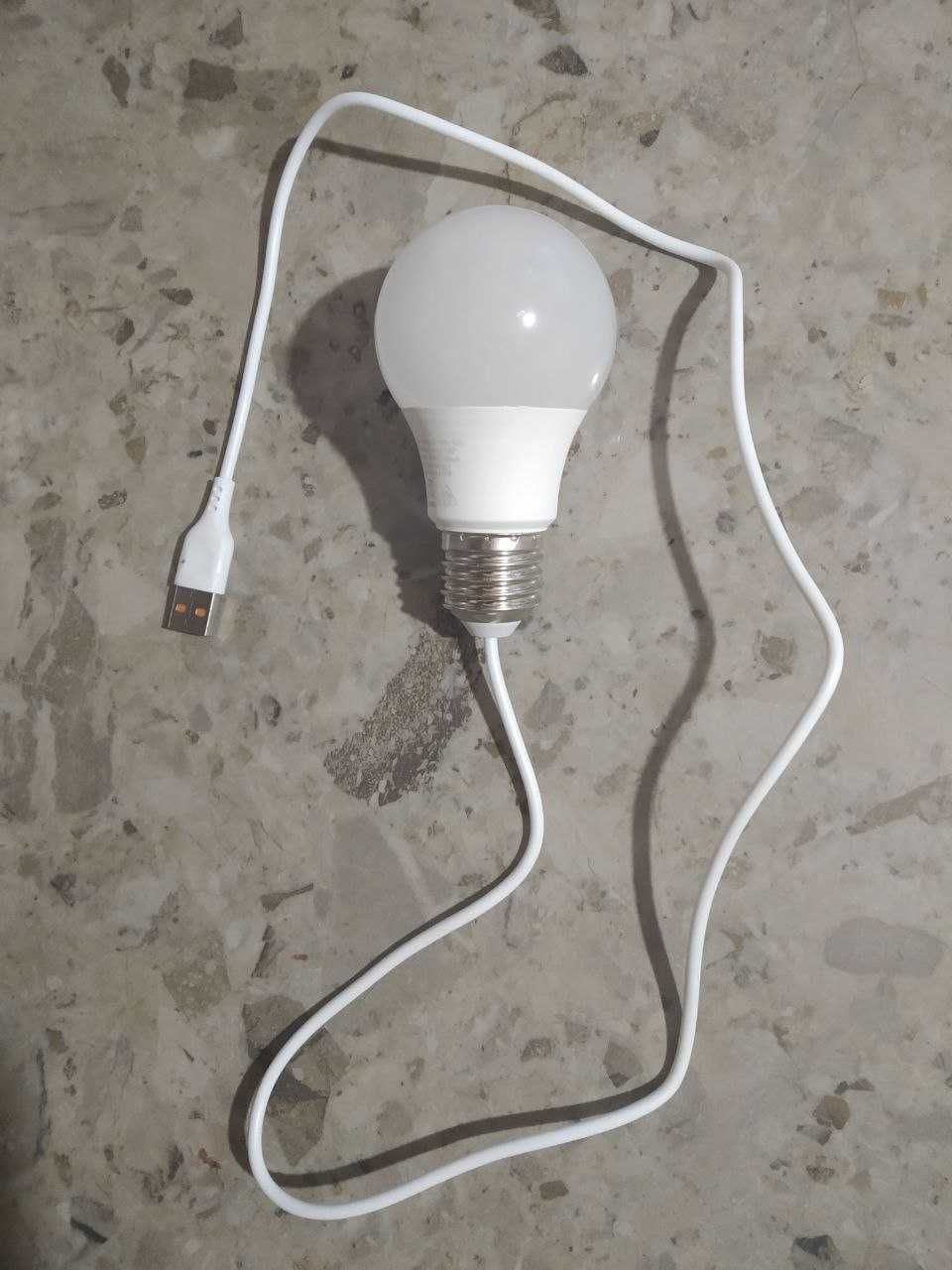 Светодиодная лампа от power bank, USB