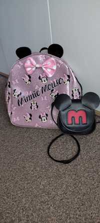 Plecak dziewczęcy dla fanki Myszki Minnie + torebka gratis