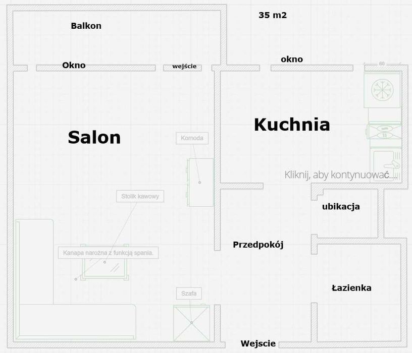 35 m2 - SYBERKA - SUPER LOKALIZACJA - po remoncie