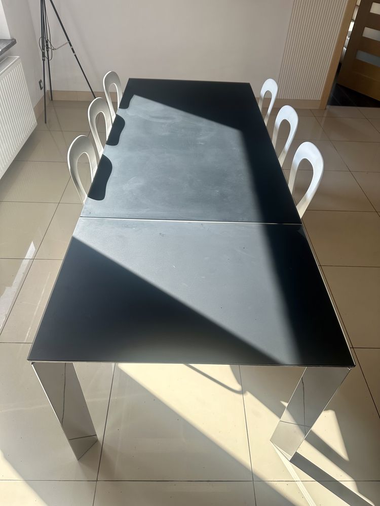 Stół Calligaris wraz z 6 krzeslami zestaw wloski premium