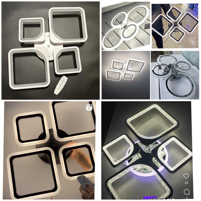 ЛЕД світлодіодна люстра світильник 70 ватт (БЕЗКОШТОВНА Доставка)