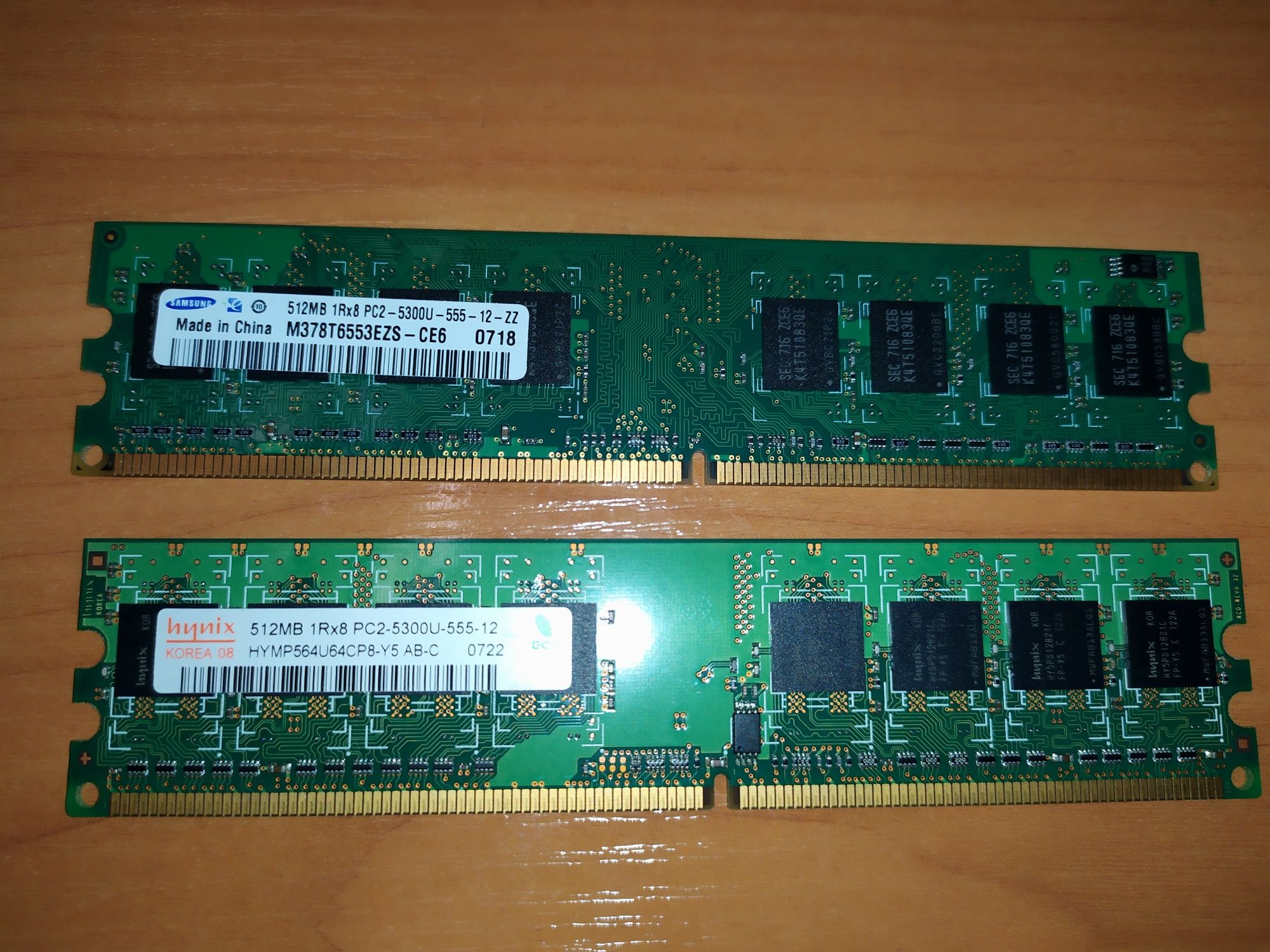 Оперативная память ddr2 512MB 1r8