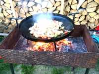 Сковорода сковорідка на природу садж мангал для огня