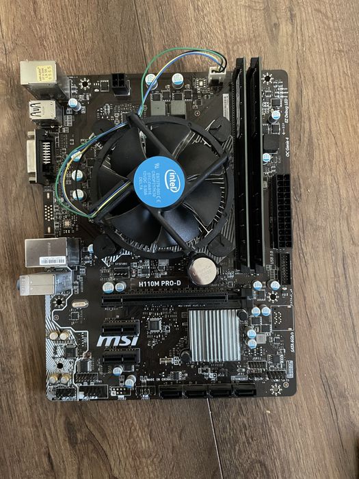 КОМПЛЕКТ i3-7100 / h-110 pro-d / 2x4gb в суммі 8гб ОЗУ