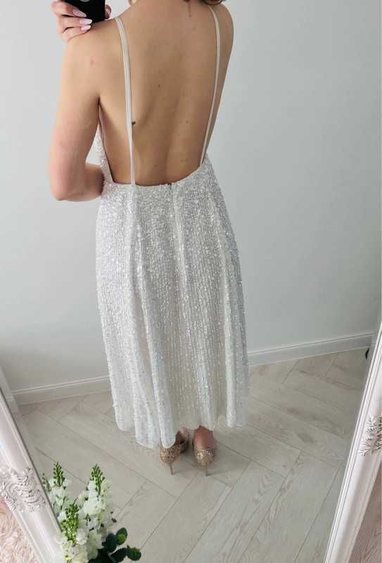 Sukienka zdobiona midi na poprawiny Asos Edition 44 XXL