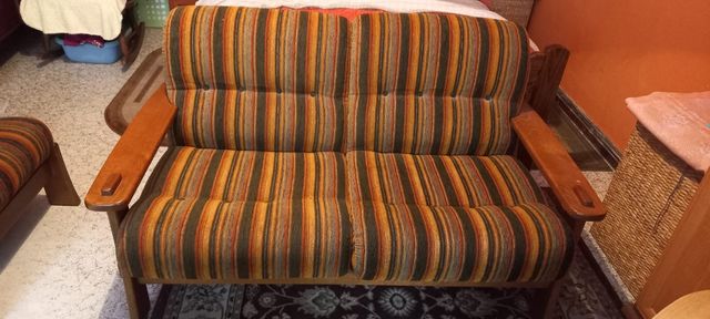 Sofa Plus Pufa PRL Retro..