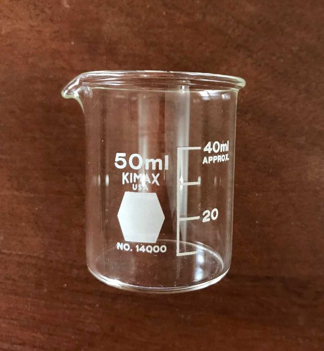 Vidros de laboratório. Coleção Schott Duran vintage