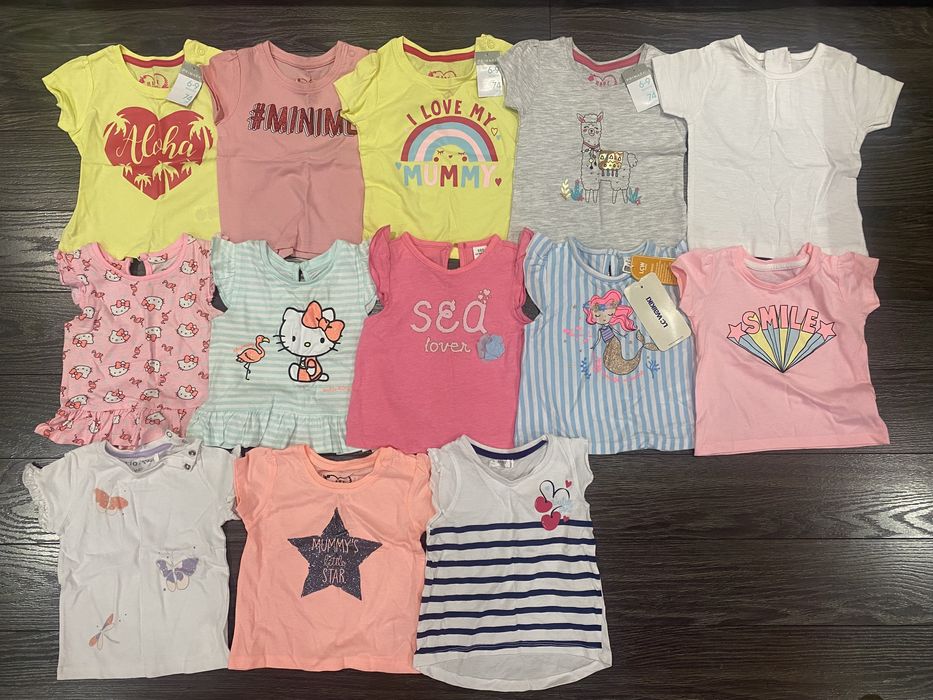 T shirt koszulka bluzka rozm 74 stan idealny, cena za 1 szt