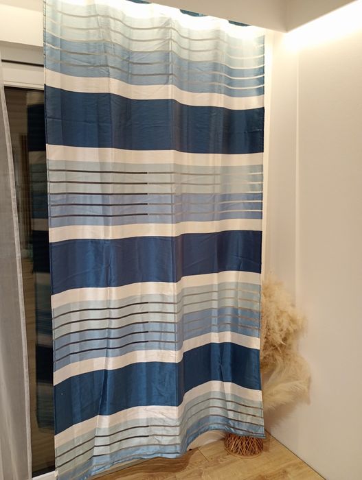 Zasłona 240x140 granatowa na przelotkach ERIC EUROFIRANY