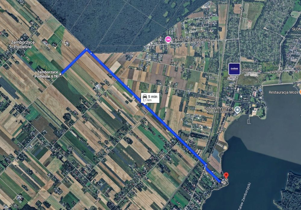 Sprzedam działkę rolno-budowlaną 1,12 ha Zemborzyce Podleśne