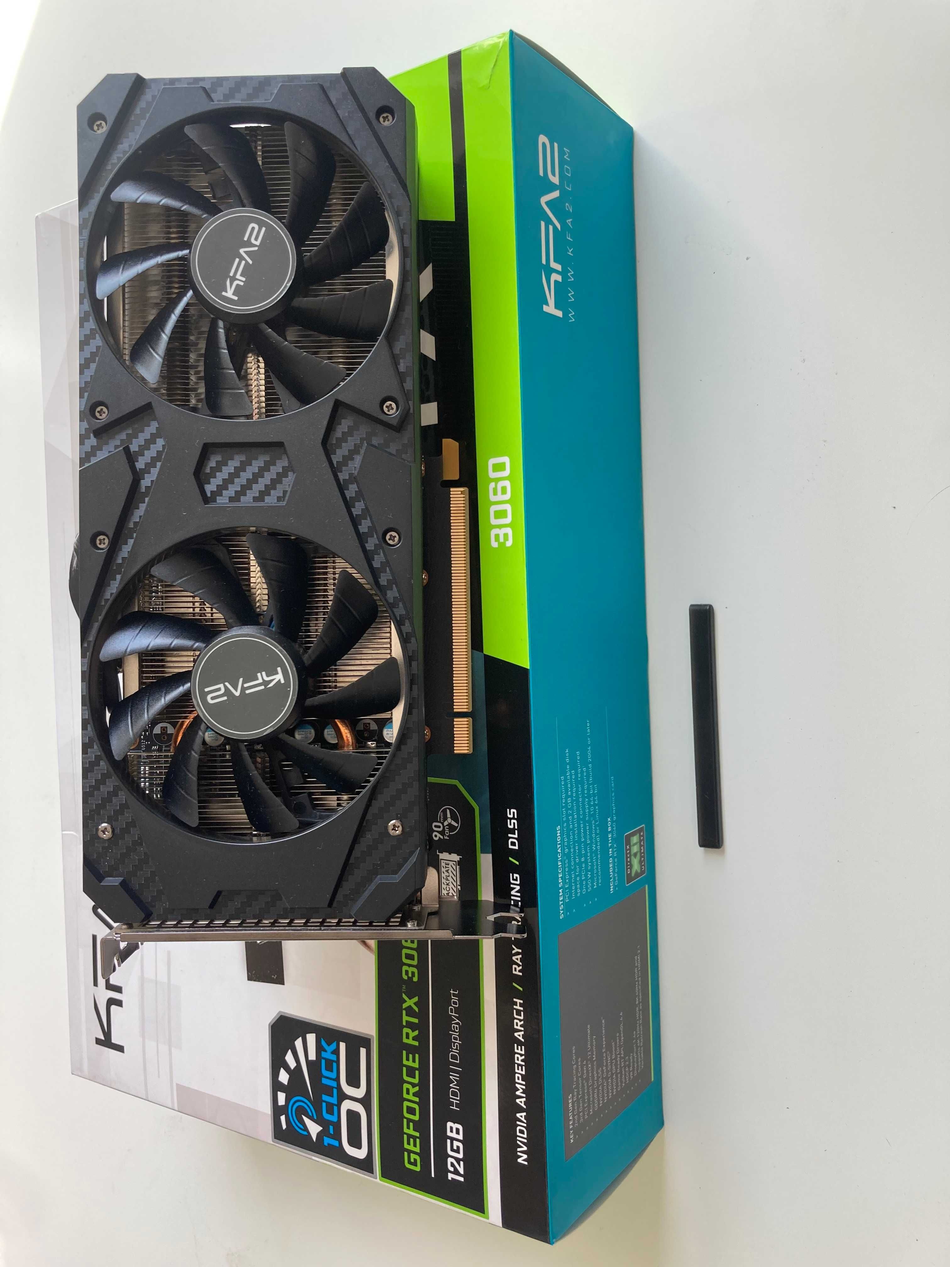 Karta graficzna NVIDIA  KFA2 GeForce RTX 3060 1-Click OC 12GB GDDR6