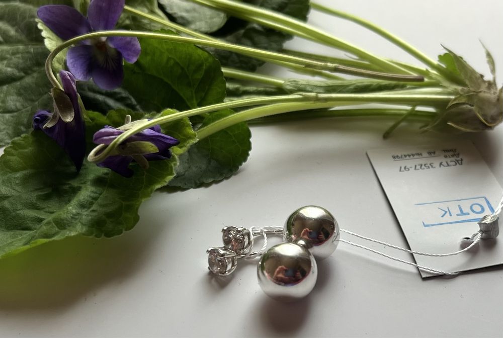 Продам серебряные серьги.