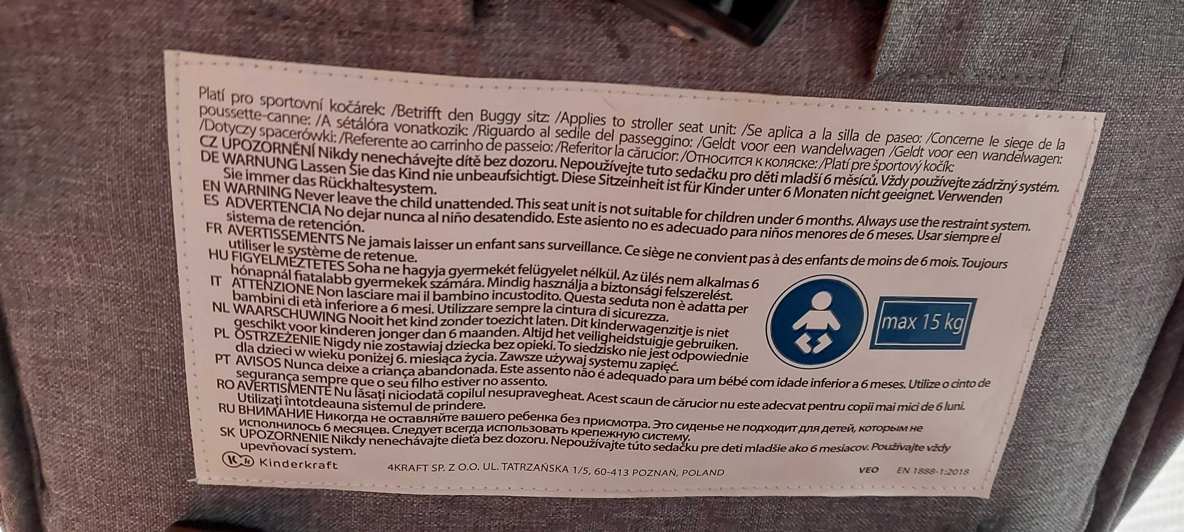 Wózek 2 w 1 Kinderkraft