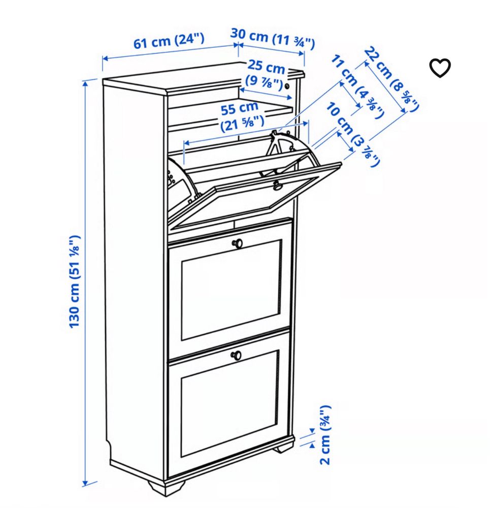 Szafka na buty BRUSALI Ikea NOWA - rezerwacja