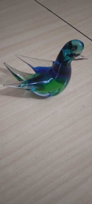figurina Pomba em vidro de Murano