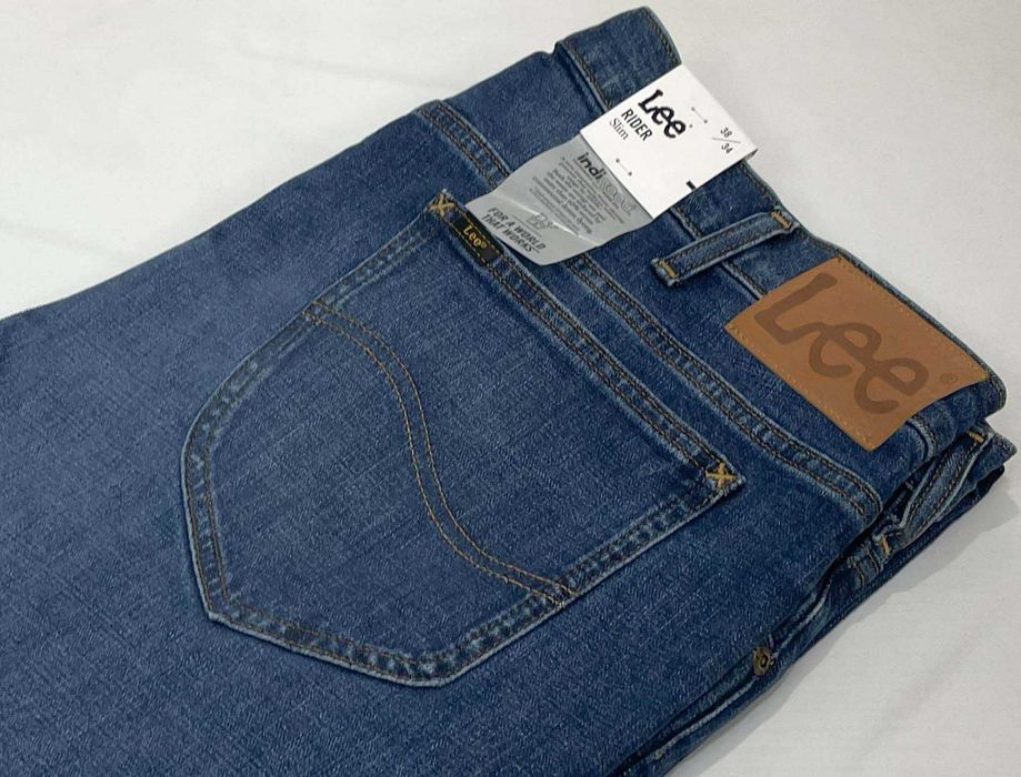 Spodnie męskie jeansy Lee Rider Worn From Raw W38 L34