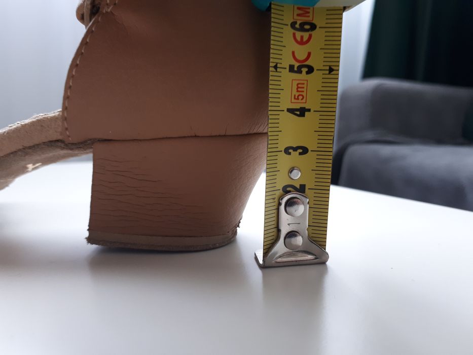 buty do tańca latino na klocku 3,5cm dziewczęce długość wkładki 21,5cm