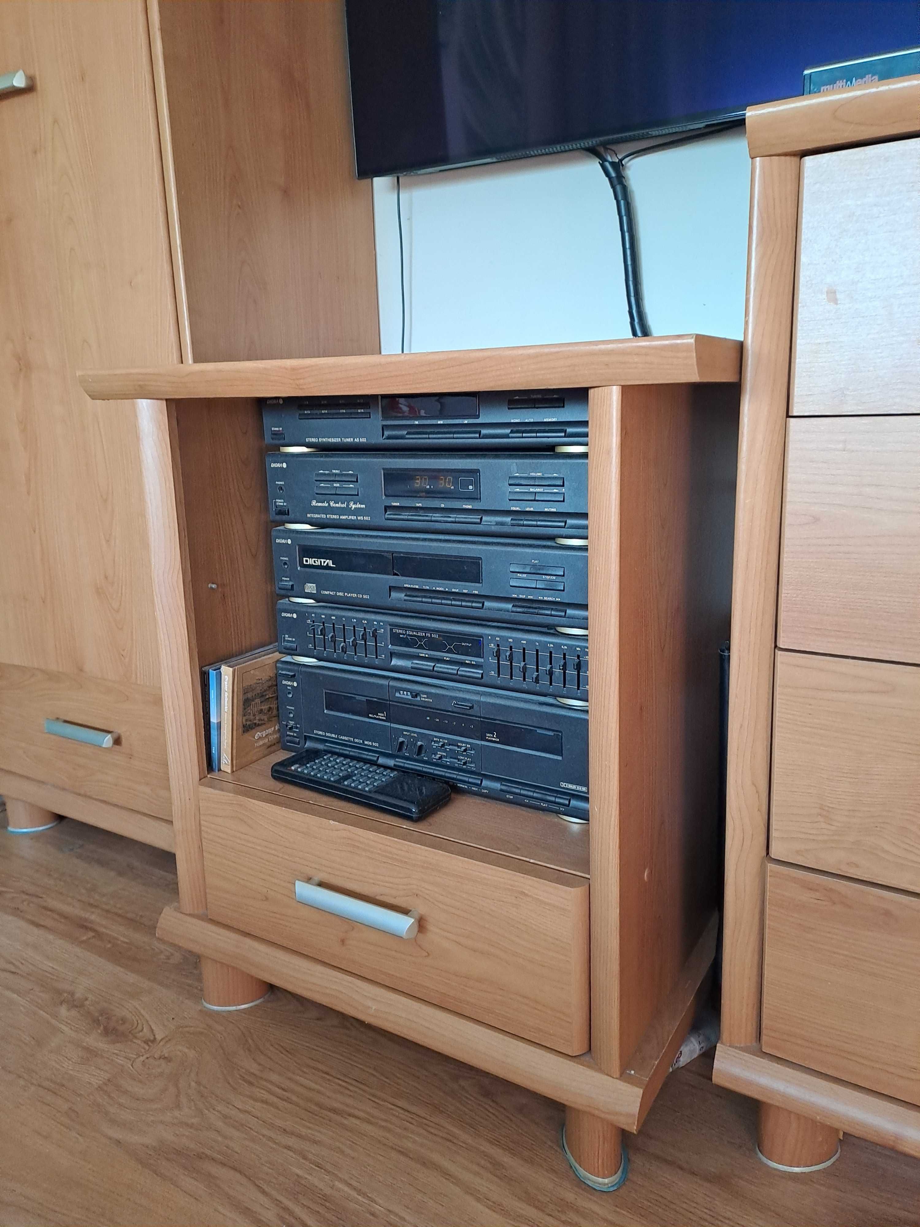 Zestaw mebli Syriusz - biblioteczka, komoda, szafka RTV