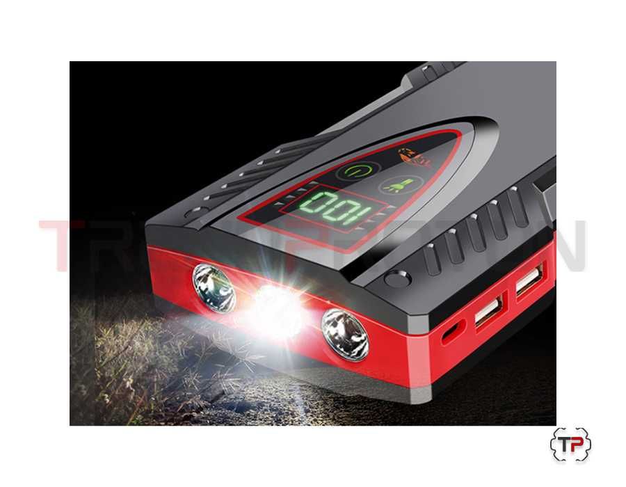 Booster de Arranque c/ Função Powerbank 99800Ah e Mala de Transporte