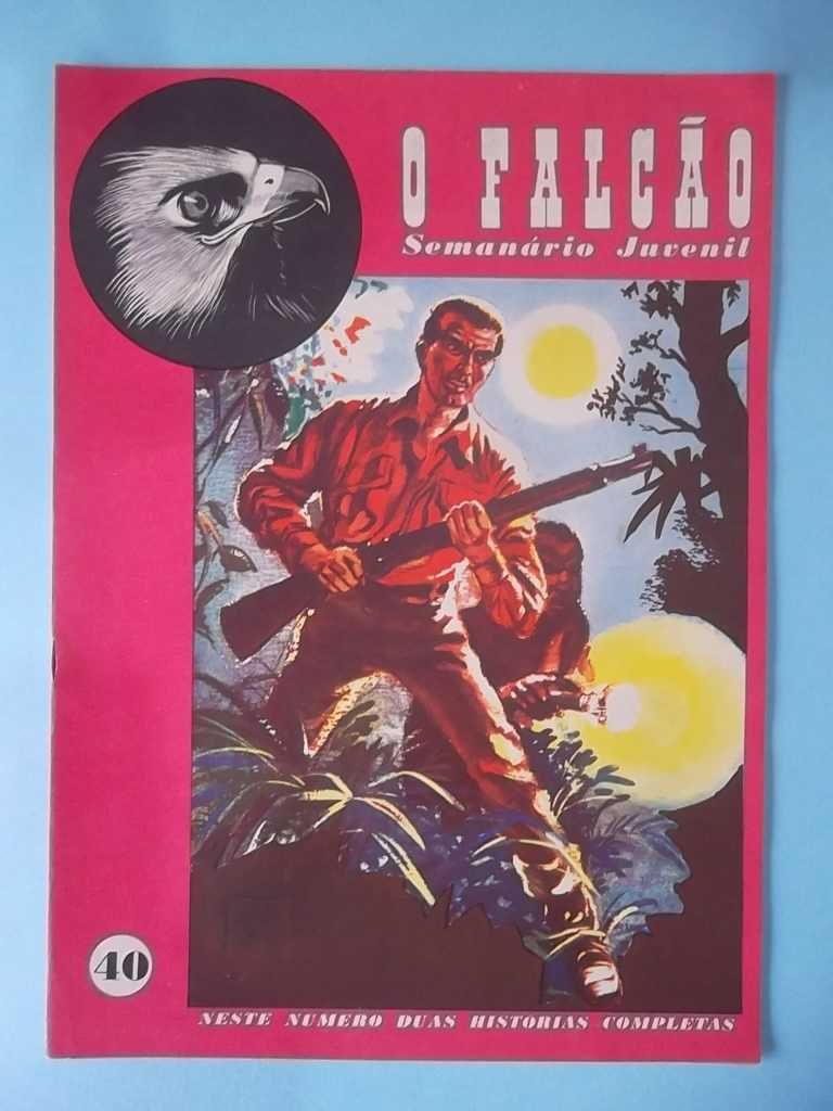 2 revistas "O FALCÃO" com histórias curtas de MICHEL VAILLANT