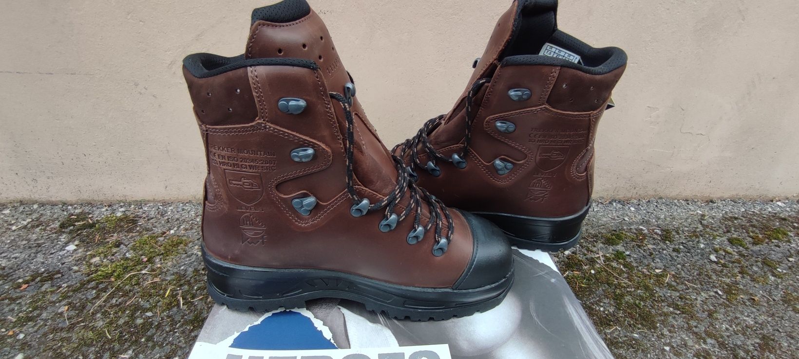 Buty Haix trekker mountain Braun S3 gore tex