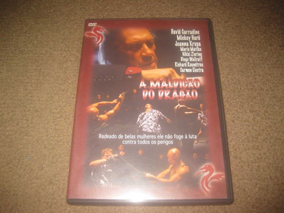 DVD "A Maldição do Dragão" com David Carradine/Raro!