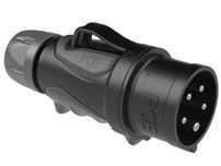 PCE 0253-6x Wtyk siłowy 32A/400V 5P MIDNIGHT GRIP kablowy IP44