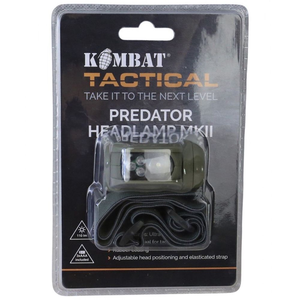 Ліхтарик налобний KOMBAT UK Predator Headlamp II