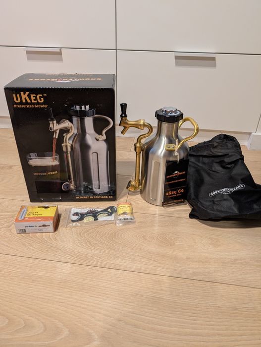 GrowlerWerks uKeg™ 64- Stal nierdzewna, 1,9 l