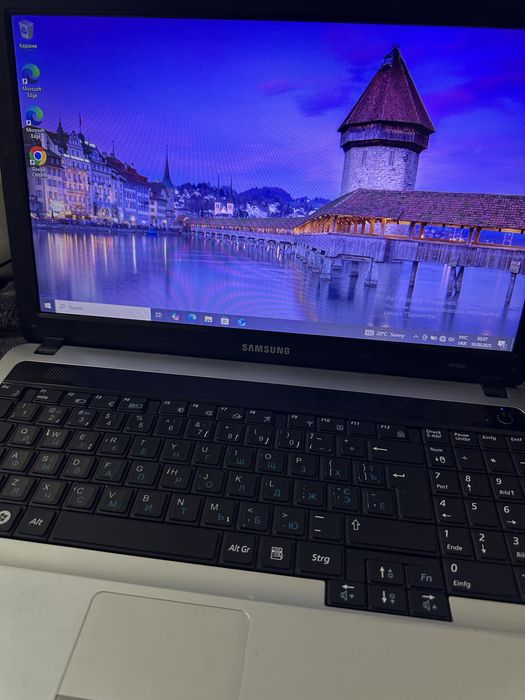 Ноутбук в рабочем состоянии