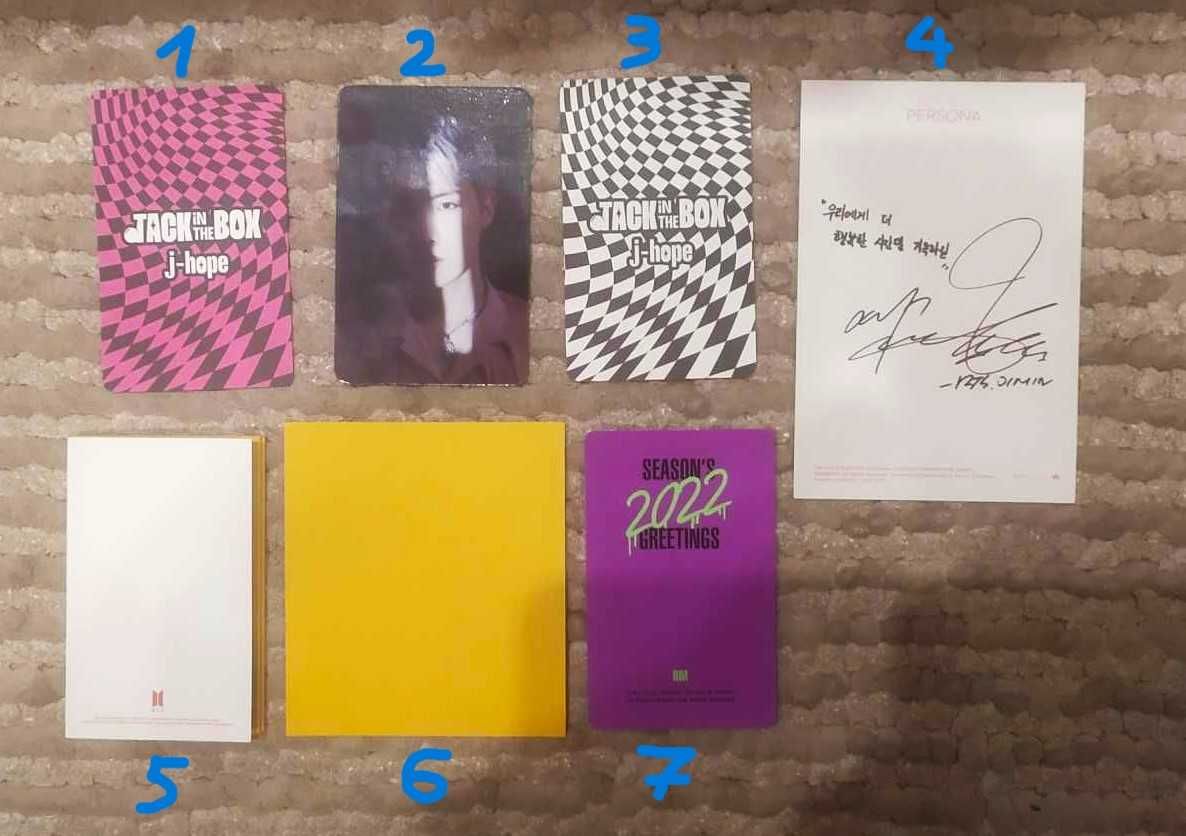 NOWE BTS karta, pocztówka dodatek do albumów BTS