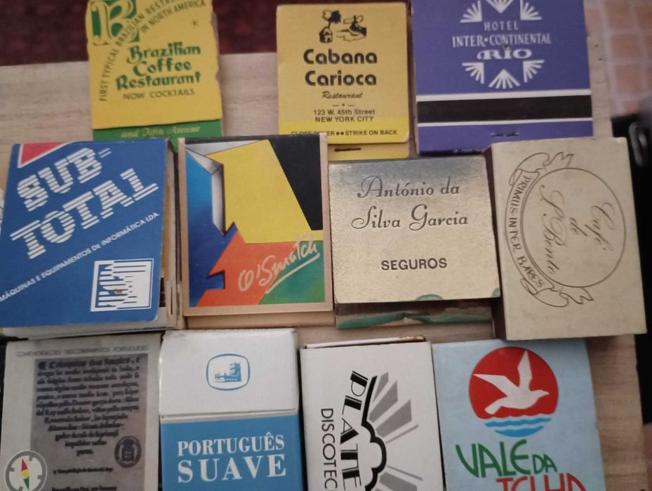 Coleção de Carteiras e Caixas de Fósforos
