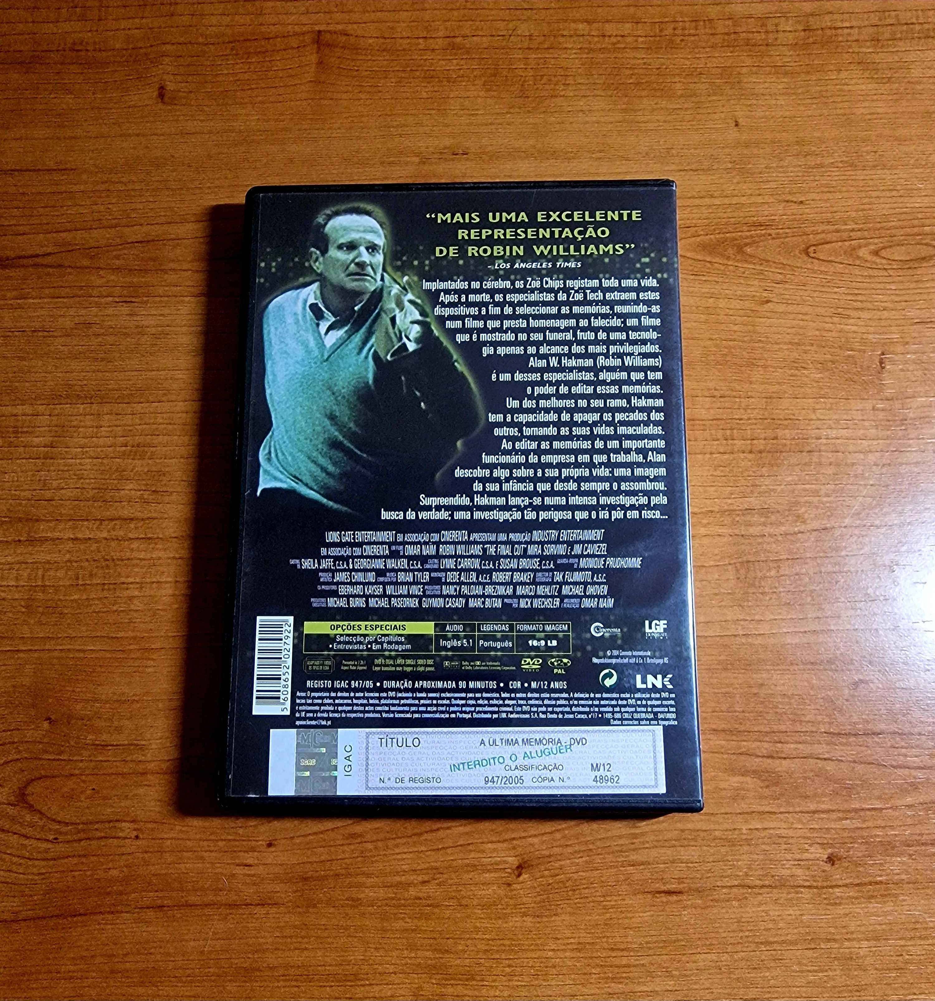 FINAL CUT: A Última Memória (Robin Williams/Mira Sorvino/Jim Caviezel)