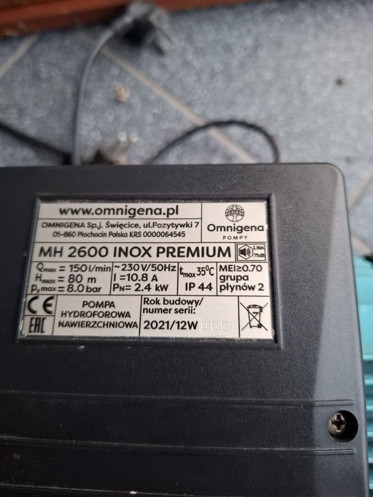 Pompa omigena inox 2600 premium