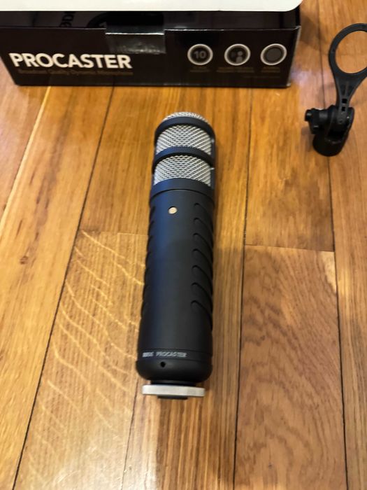 Microfone Rode Procaster + Rode PSM1 Schock Mount