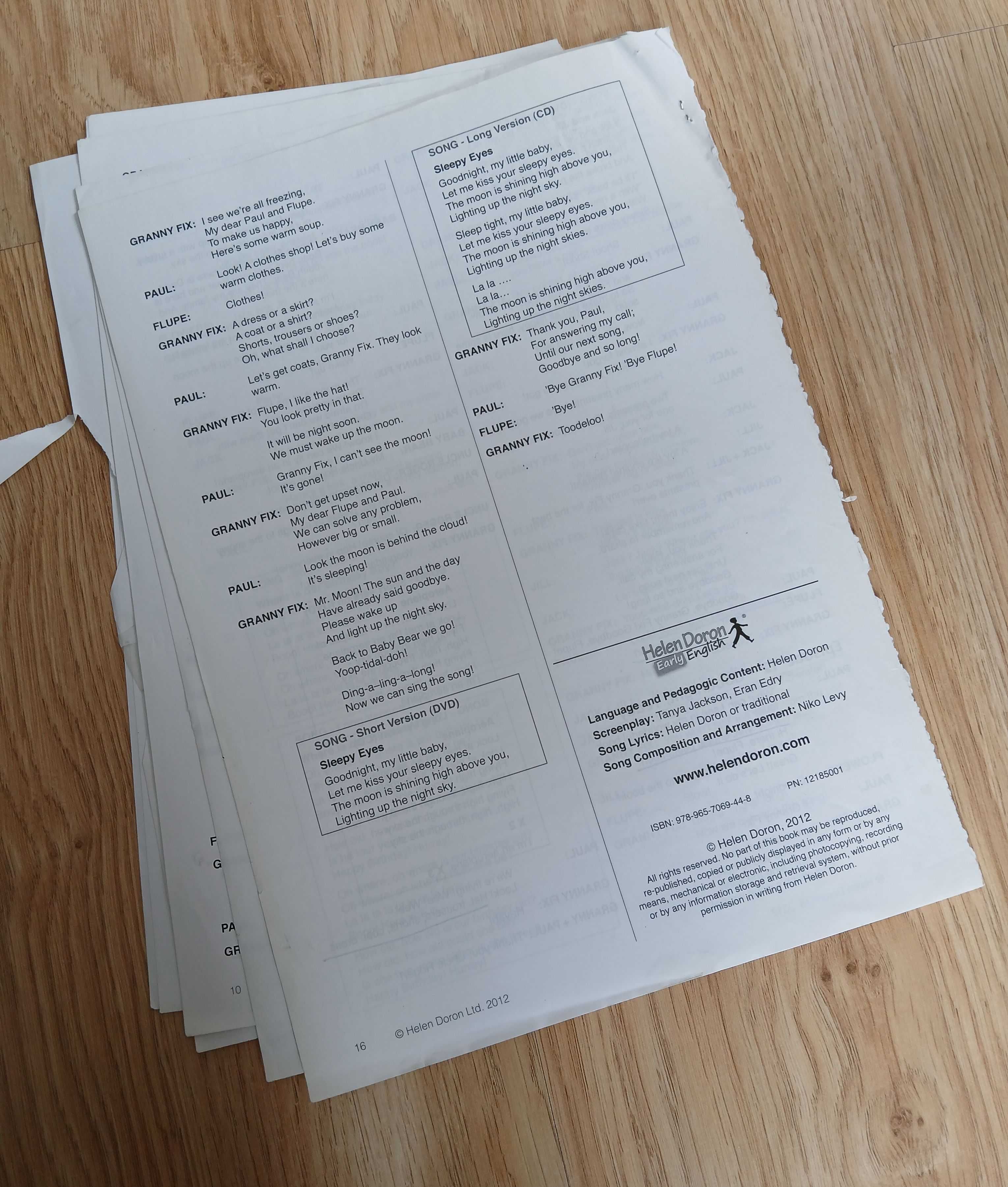 Fun with Flupe Script for Parents - helen doron
