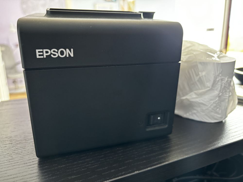 Impressora Térmica Epson USB + 1 rolo 80mm + rolos 57mm