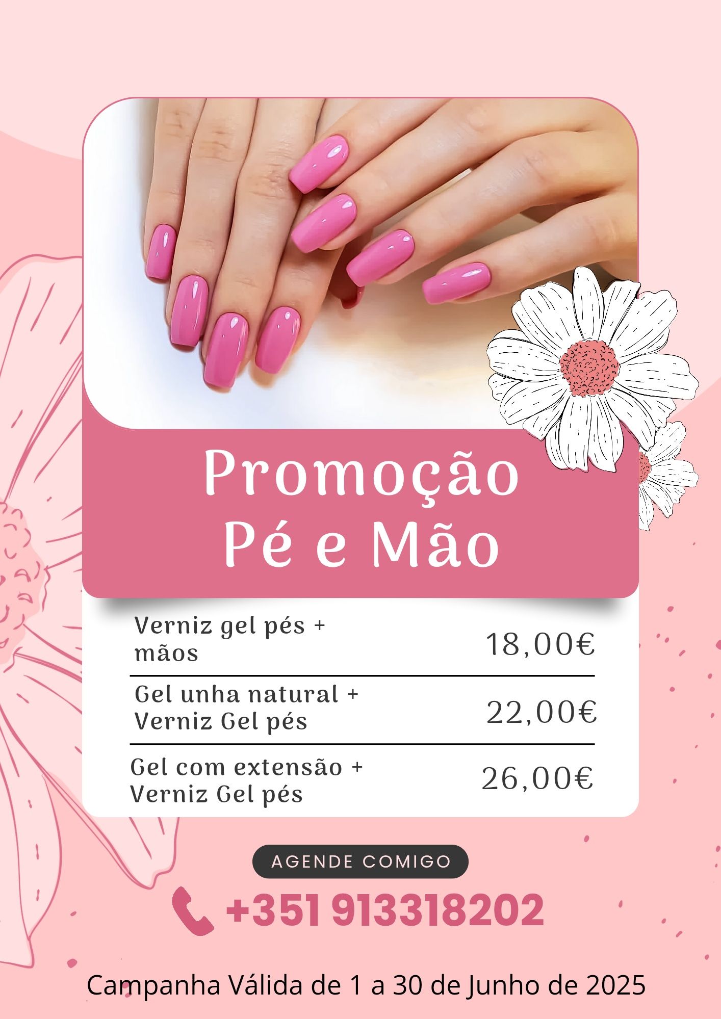 Promoção pé e mãos