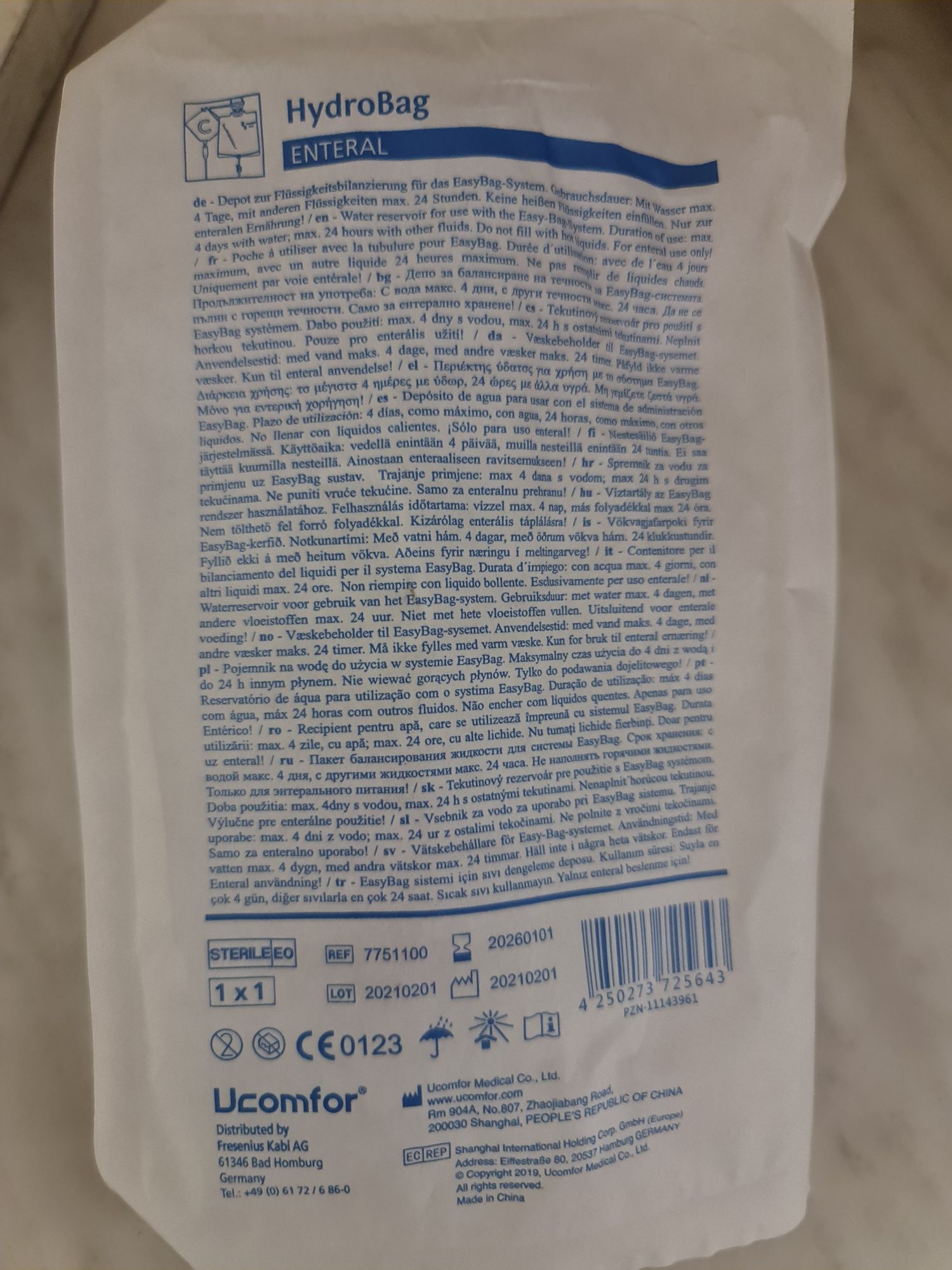 Hydrobag 1200 ml zestaw toreb do karmienia