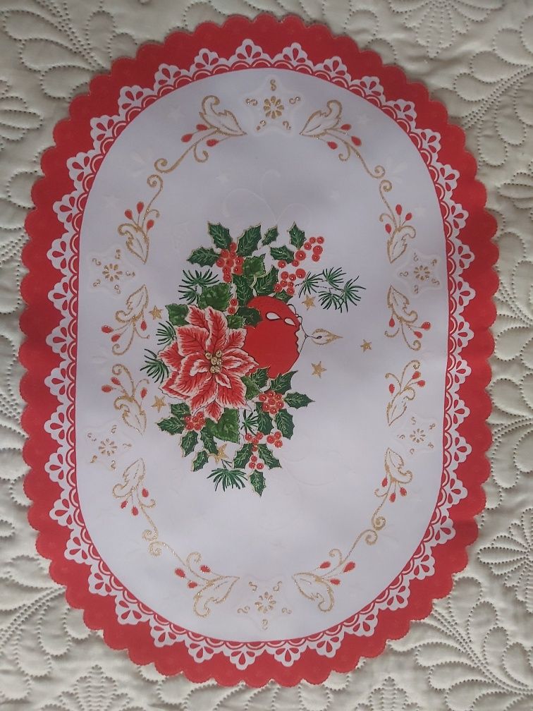 Serwetka czerwona Boże Narodzenie 47x33cm