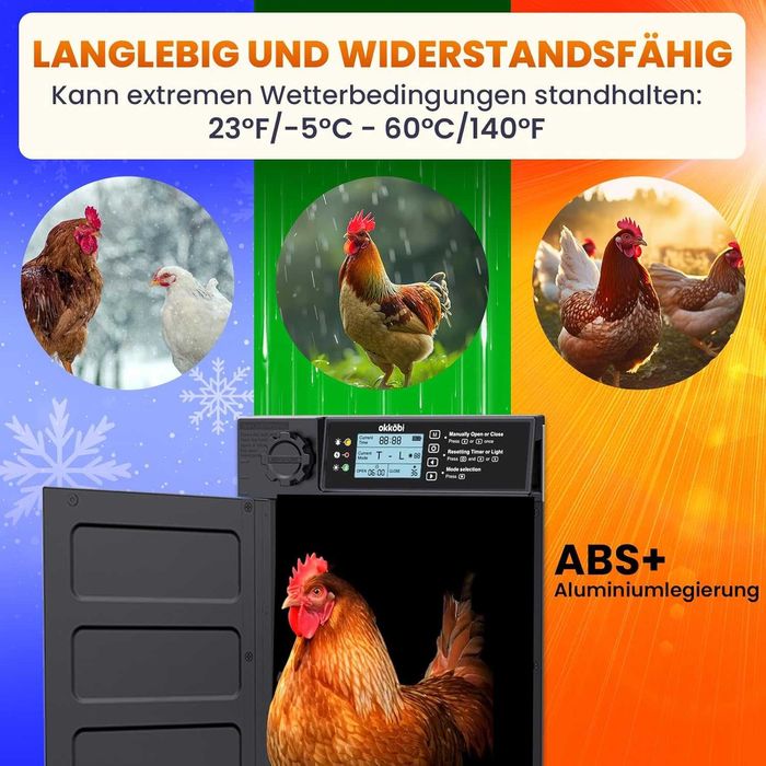 Automatyczne Drzwi Do Kurnika Otwieranie Drzwi Z Timerem Metalowe