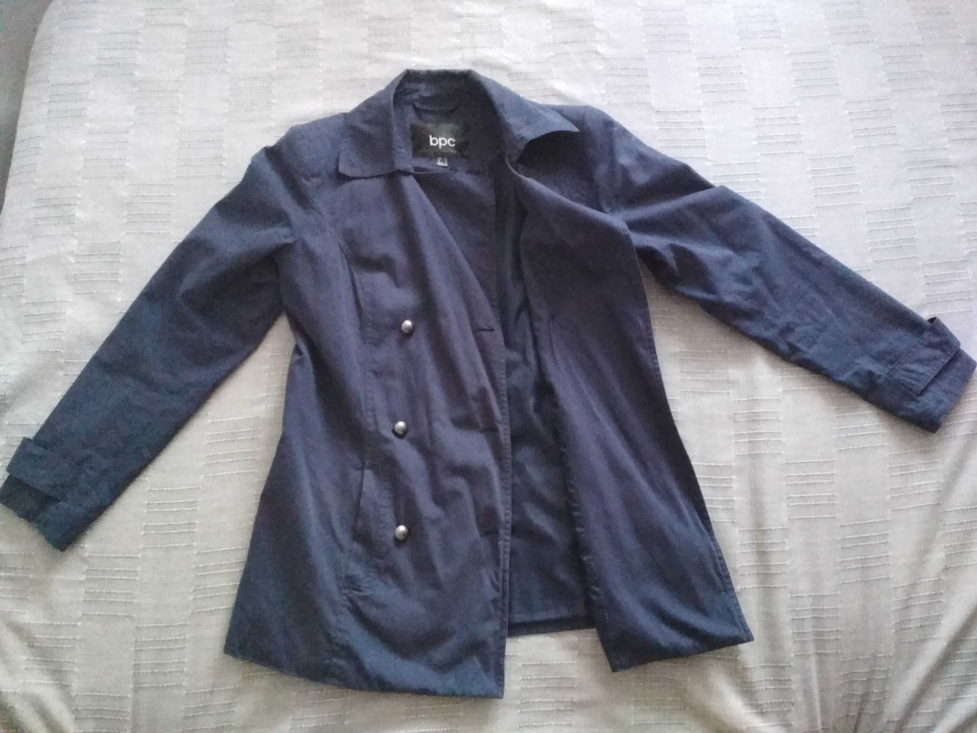Krótki płaszcz jak kurtka granatowy r. 38 Bonprix Collection