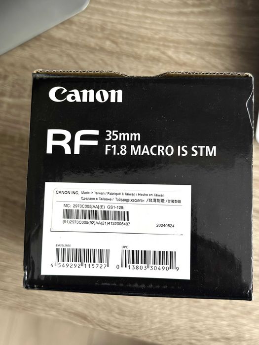 Canon RF 35 mm f/1.8 IS Macro STM | ПОВНИЙ КОМПЛЕКТ, СТАН - ІДЕАЛ