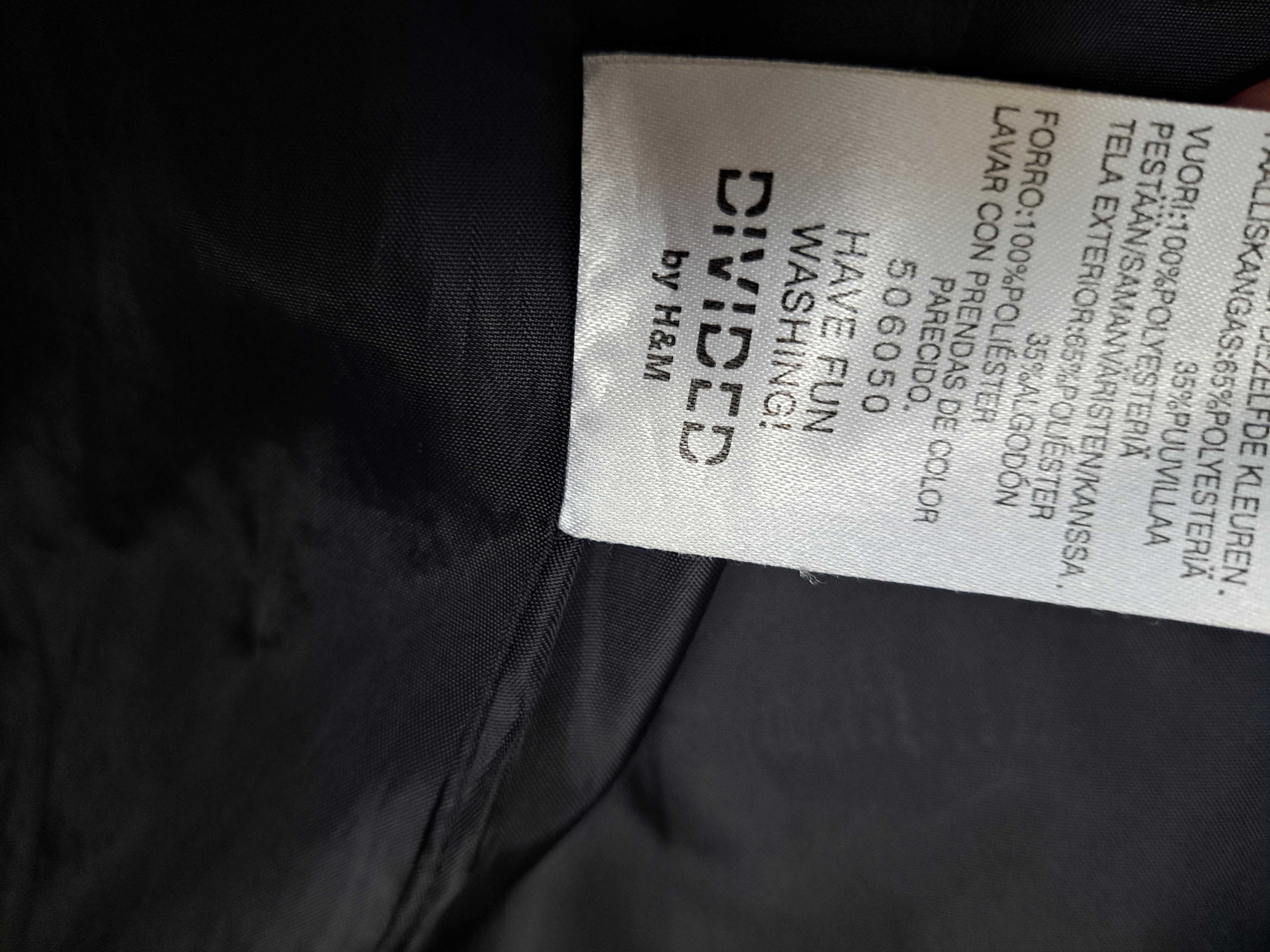 Czarny płaszcz damski H&M r. S/M